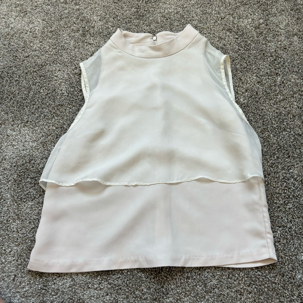 ONE MORE Cream Blouse